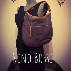 Beautiful Brown/Tan NINO BOSSI Leather Bag! 😍